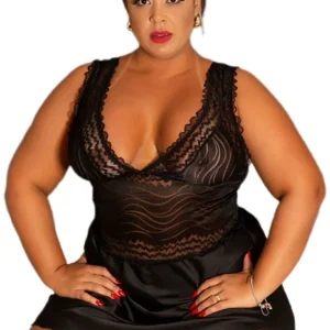 CAMISOLA RENDA COM CETIM